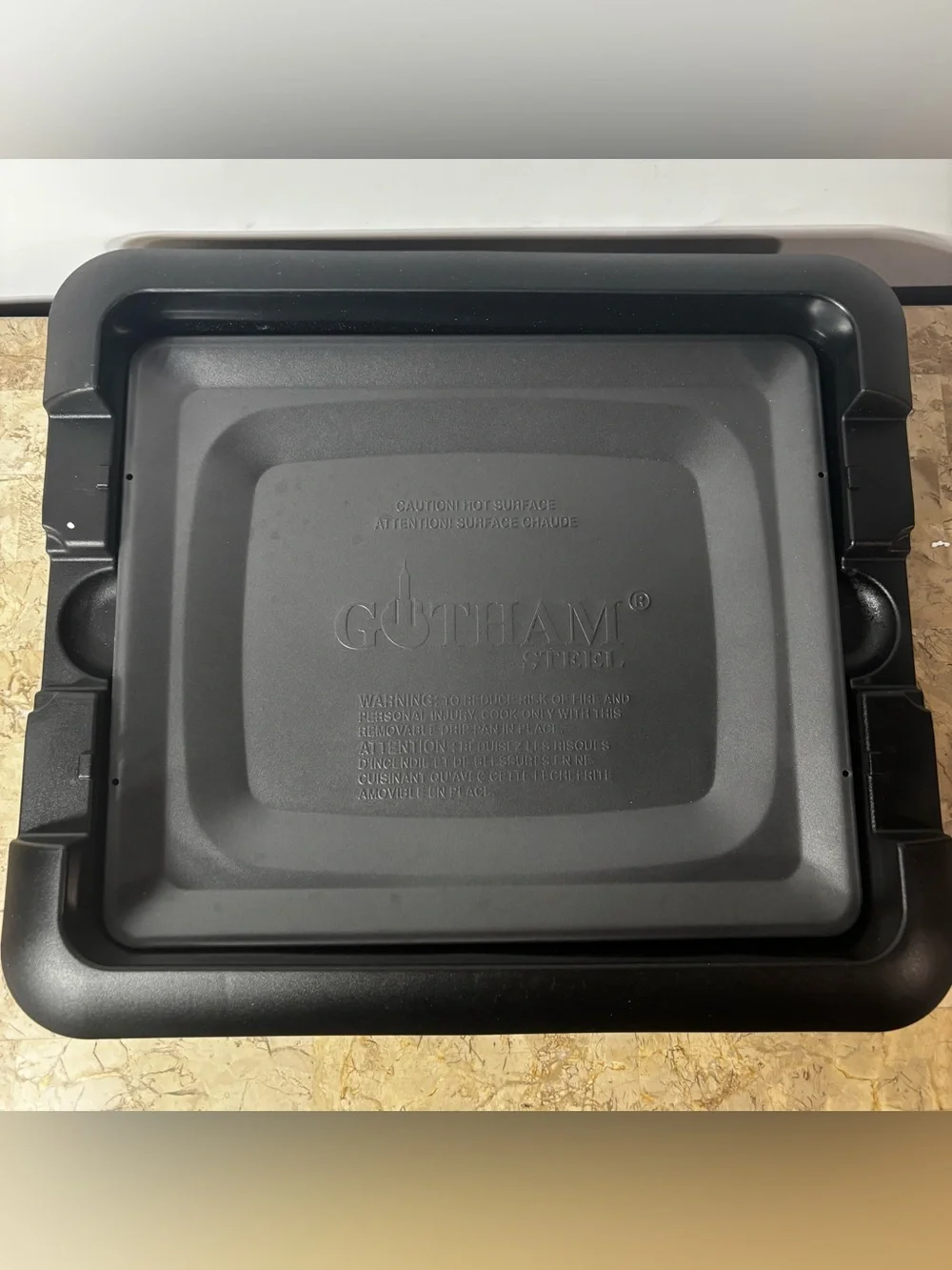 Gotham Steel Non Stick Titanium & Copper Electric Smoke-Less Grill 16”x14”